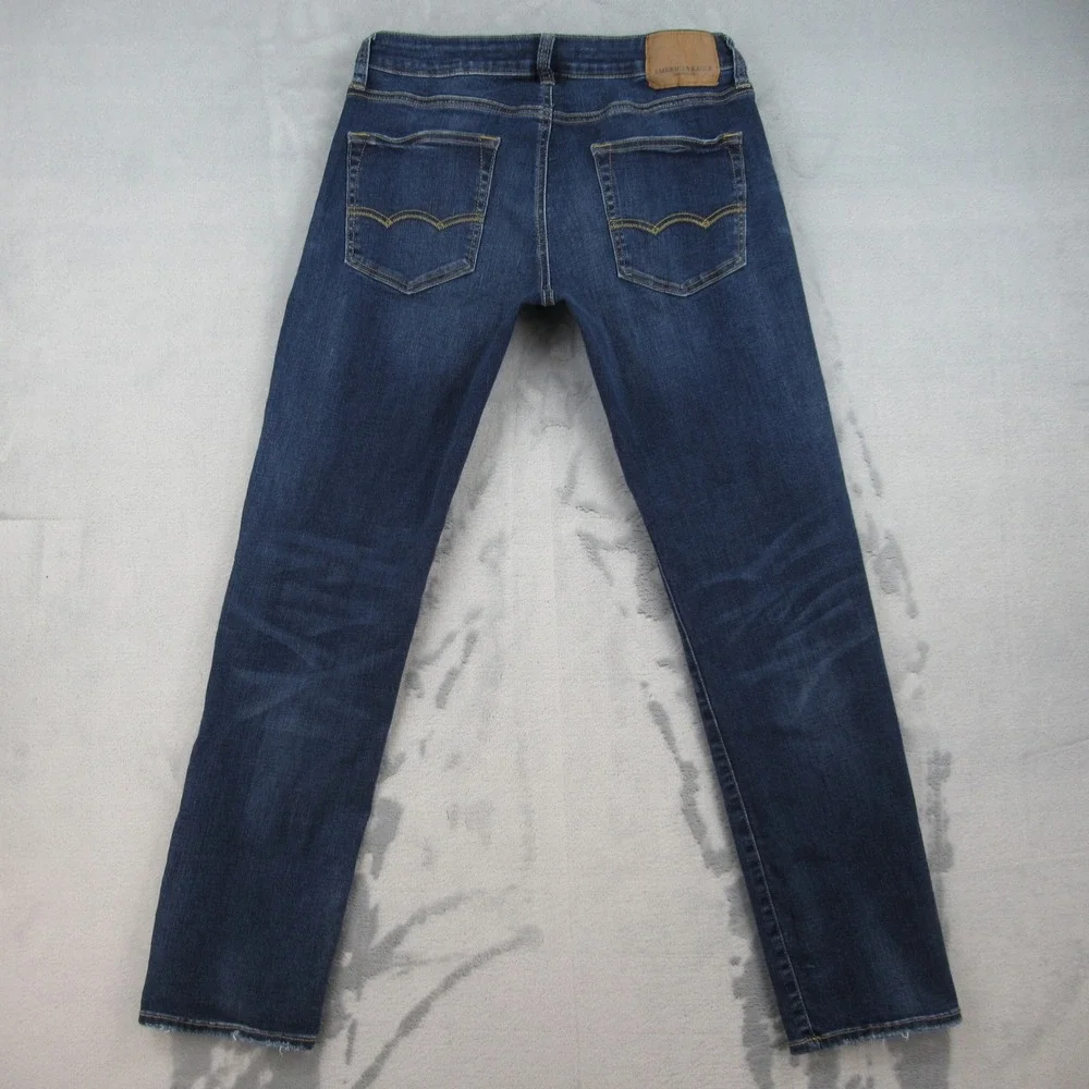 American Eagle Outfitters Mens Slim Straight Extreme Flex Dark Wash Jeans 31x32